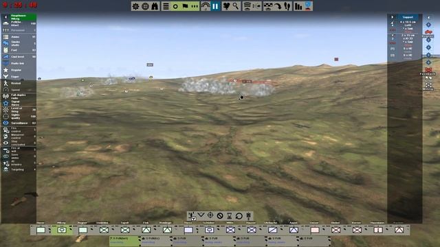 Graviteam Tactics Tank Warfare Tunisia 1943 - EL Guettar GER 02 смотреть онлайн