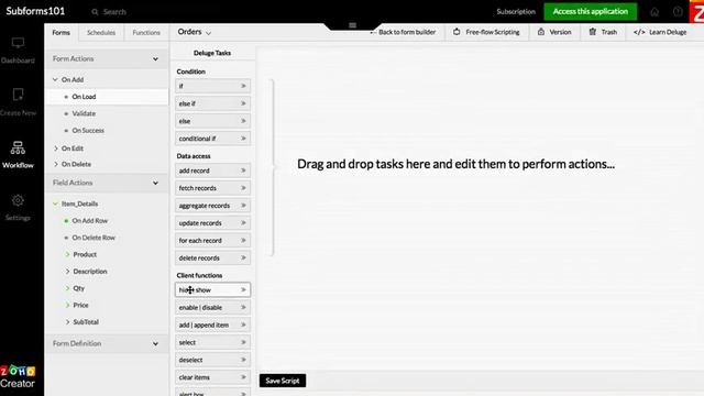 How to disable a field in Zoho Creator Subforms смотреть онлайн