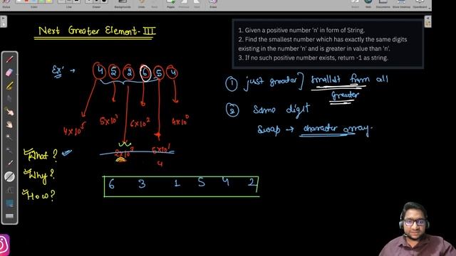 Next Greater Element - III | Arrays & Strings | leetcode 556 Solution in Hindi смотреть онлайн