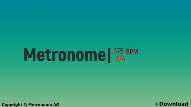 575 BPM Metronome 2/4 смотреть онлайн