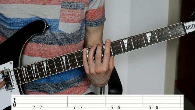 The Strokes - Under Cover of Darkness (Bass Tutorial with TABS) смотреть онлайн