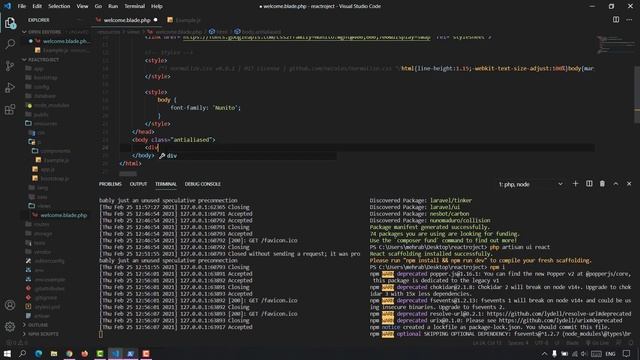 آموزش نصب ری اکت در لاراول смотреть онлайн