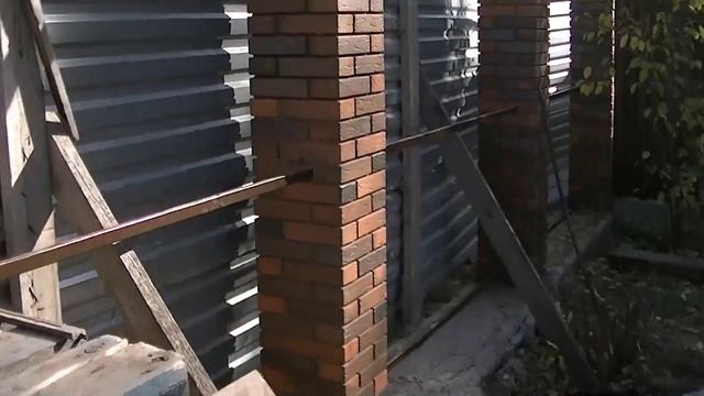 Колонны из кирпича смотреть онлайн