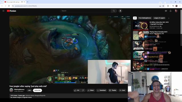 Tyler1 Reacts to Your jungler after saying "just play safe mid" смотреть онлайн