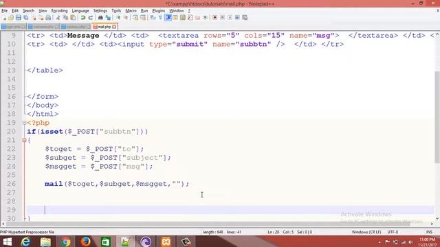 15 SENDING EMAIL IN PHP смотреть онлайн
