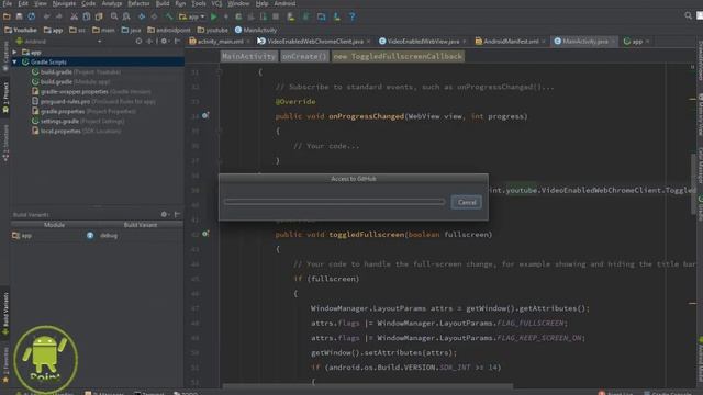Android Studio & GitHub integration смотреть онлайн