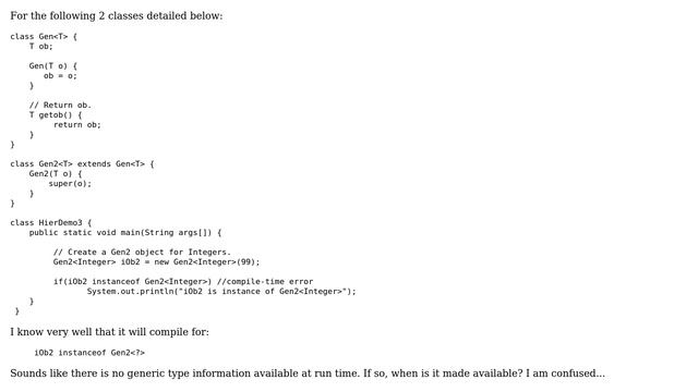 Why does a compile-time error appears for this one involving Generics? смотреть онлайн