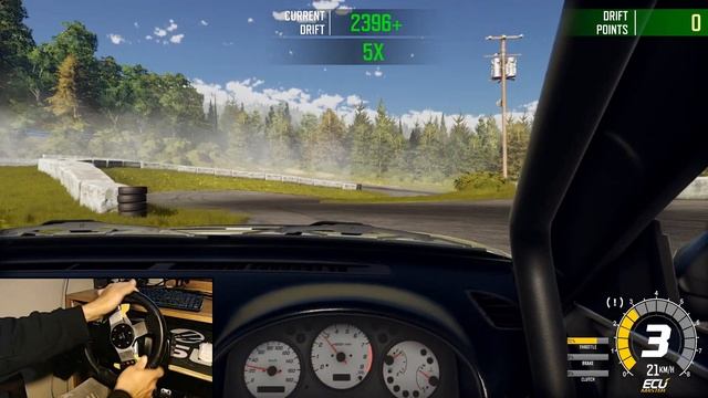 DRIFT21 Gameplay (Steering Wheel +Shifter +Handbrake) смотреть онлайн
