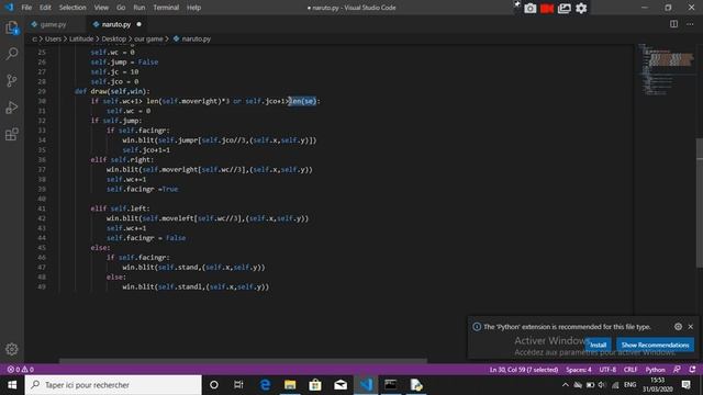6-how to make a 2D game using python-انيمايشن القفز و الوقوف смотреть онлайн