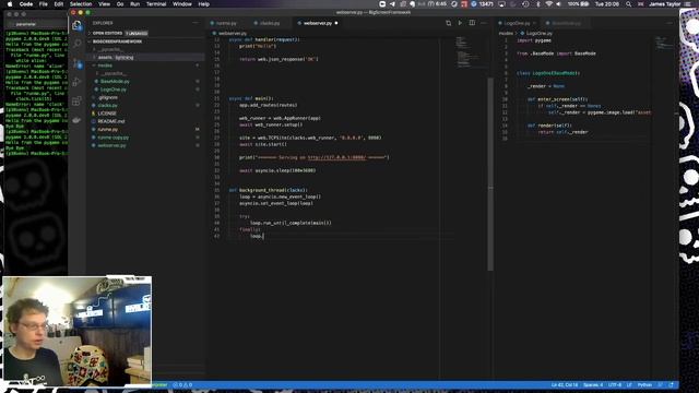 Pygame + Webserver with web triggered events смотреть онлайн