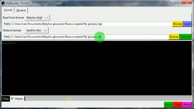 Convert Babylon to Stardict dictionary file (bgl to ifo) смотреть онлайн