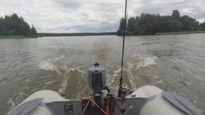 Ямаха-2 с тяжëлой гружëной лодкой 330