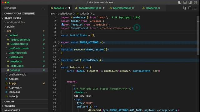 useContext Hook with useReducer Hook | useReducer with Context API | React State Management смотреть онлайн