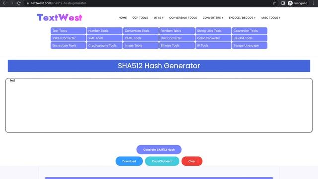 SHA512 Hash Generator Online Tool смотреть онлайн