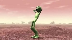 Танцующий инопланетянин. Зелёный человечек