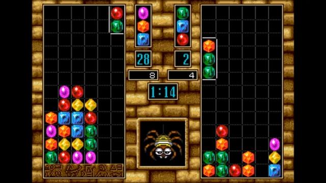 Columns 3: Revenge Of Columns (Sega Genesis)- Gameplay