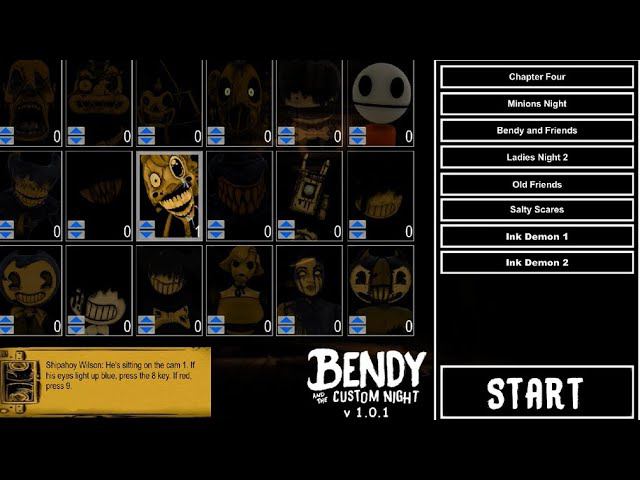 Bendy and The Custom Night new update смотреть онлайн