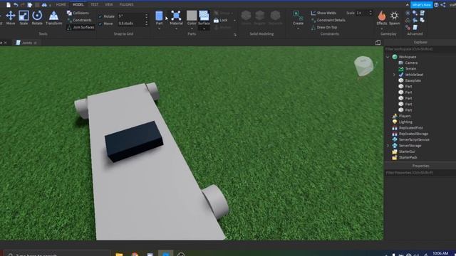 How to make a WORKING CAR in ROBLOX Studio! (ROBLOX Studio Tutorial) смотреть онлайн