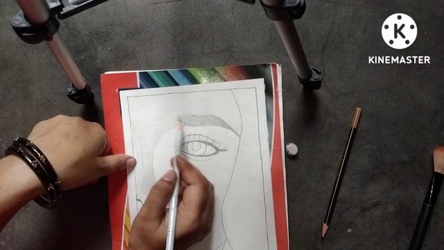 how to draw a beautiful blue eyed girl pencil sketch she is staring sadly with смотреть онлайн