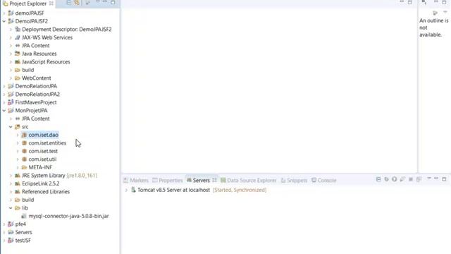 Tutoriel : Création d'un projet eclipse Web Dynamic avec les facets JPA /JSF/Primefaces PARTIE 1 смотреть онлайн