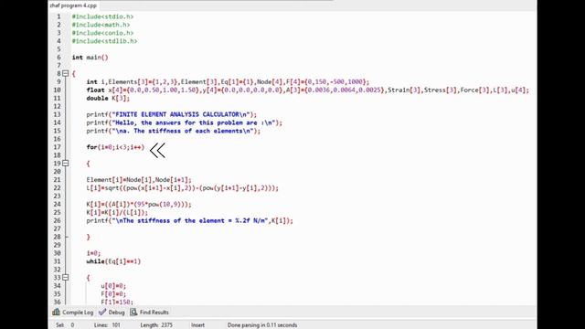 Finite Element Analysis by using C Program смотреть онлайн
