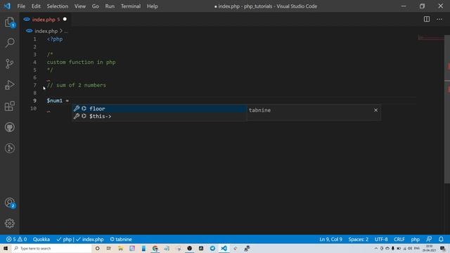 How To Create Custom Function In PHP | PHP tutorial | Function in PHP смотреть онлайн