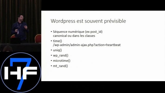 Hackfest 2015: François Harvey presented "WordPress : attaque, audit et protection" смотреть онлайн