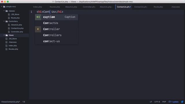 Simple MVC in PHP (3/4) - Views смотреть онлайн