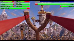 The Angry Birds Movie (2016) Final Battle with healthbars 2/4 (REMAKE)