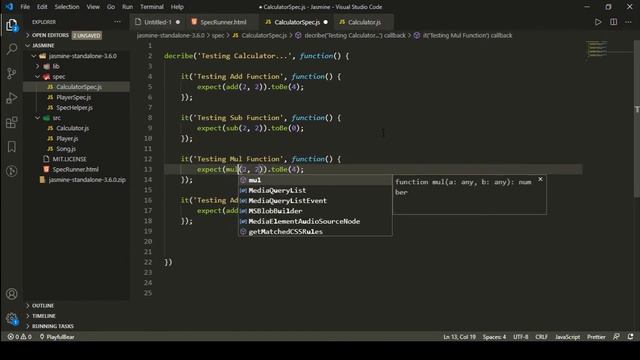 JavaScript Testing with Jasmine Framework | JavaScript Tutorial смотреть онлайн