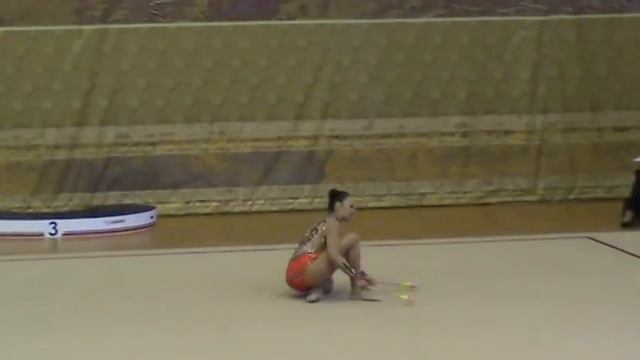Ибрагимова Диана (ЦХГ), булавы. Чемпионат СПб'15. Финал МС смотреть онлайн