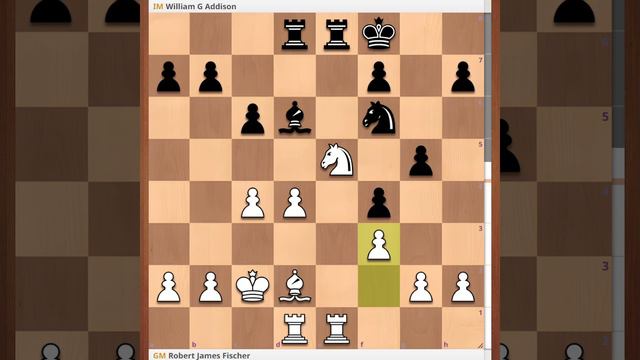 Robert James Fischer vs William Addison 1957 смотреть онлайн