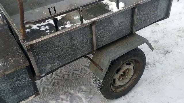 Прицеп для мотоблока, самосвальный. Своими руками. смотреть онлайн