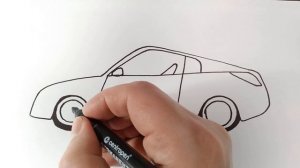 Как нарисовать красную спортивную машину