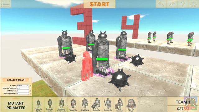 All Units Battle Royale Sky Arena Championship - Animal Revolt Battle Simulator