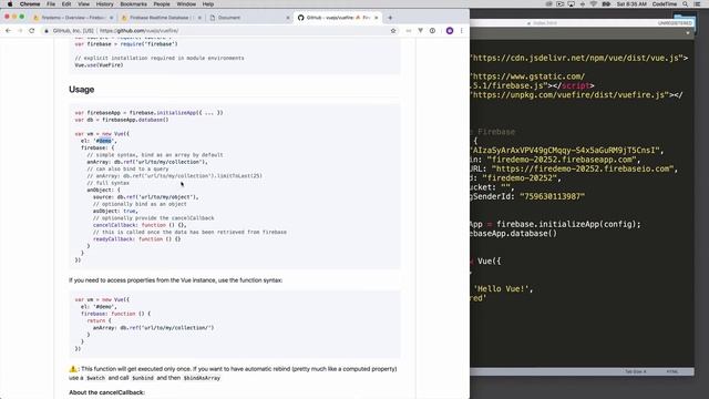 Using Firebase & Vue to create Interactive Prototypes, Part 3: Setting up Firebase смотреть онлайн