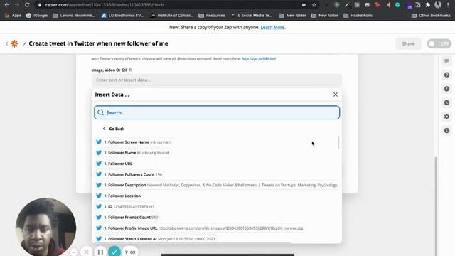 Zapier - Create a tweet in Twitter when new follower of me смотреть онлайн