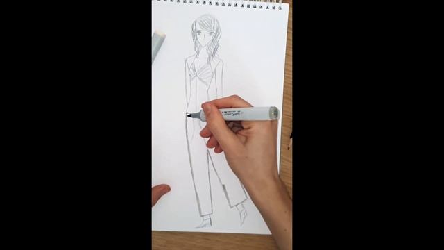 How to draw a fashion illustration female figure Как быстро рисовать модный эскиз смотреть онлайн