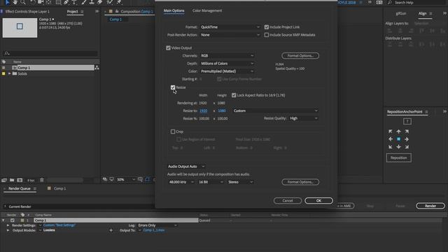 How to Render Video from After Effects CS6 смотреть онлайн