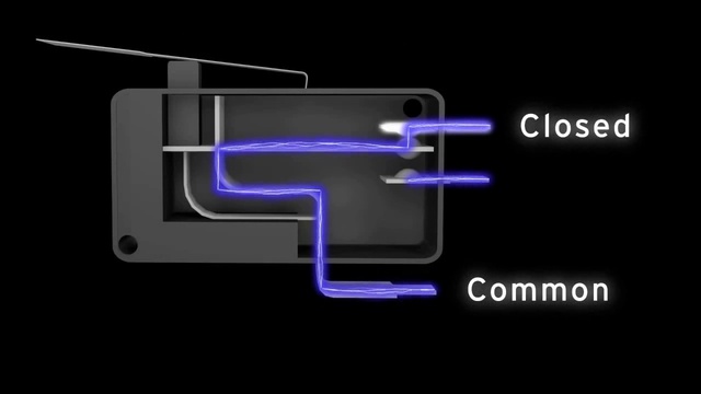 Проверка микропереключателя с тремя контактами