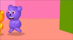 Mega Gummy bear building toy house finger family rhymes for kids   Gummibear fun toys cartoon