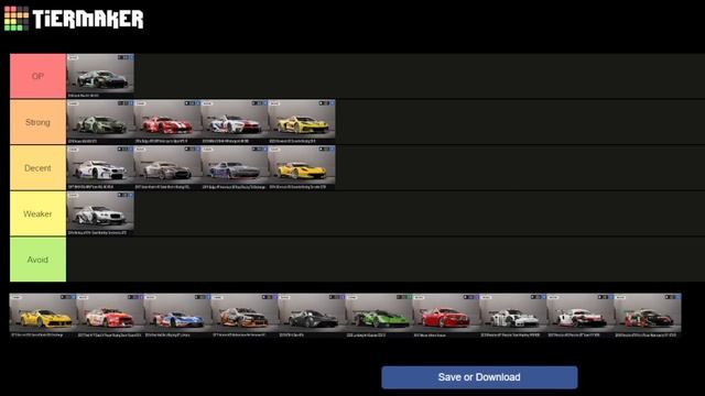 Forza Motorsport GT Car Tier List