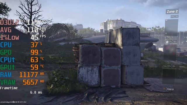 GeForce RTX 3050 -- Intel Core i5-12400F -- Tom Clancy's The Division 2 FPS Test i5-12400 смотреть онлайн