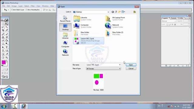 How to use File Menu Adobe Photoshop 7 Lesson No. 2 Complete Course in Urdu | #Saleem Skills смотреть онлайн