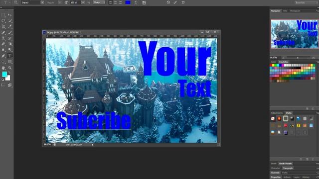 Как сделать картинку в Photoshop CS6 смотреть онлайн