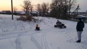 Покатушки на гусеничном минике
