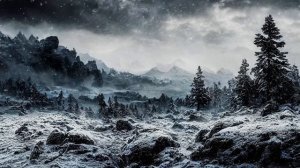 Blizzard Ambience and Music | ambience of a snow storm with original fantasy music #ambientmusic