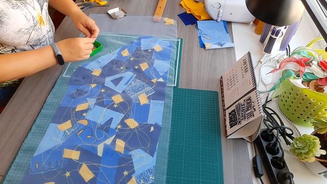 Куртка бомбер в технике пицца. Утилизация остатков тканей. смотреть онлайн