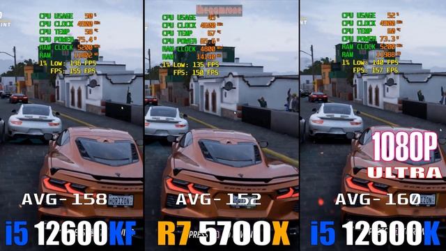 INTEL i5 12600KF vs RYZEN 7 5700X vs INTEL i5 12600K || PC GAMES BENCHMARK TEST || смотреть онлайн