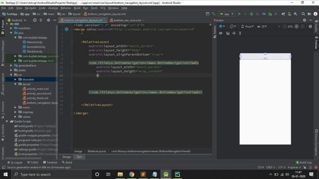 BottomNavigationViewEx android library implementation | JAVA смотреть онлайн